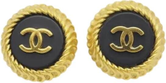Chanel Vintage Pre-owned Metal chanel-jewelry Zwart Dames