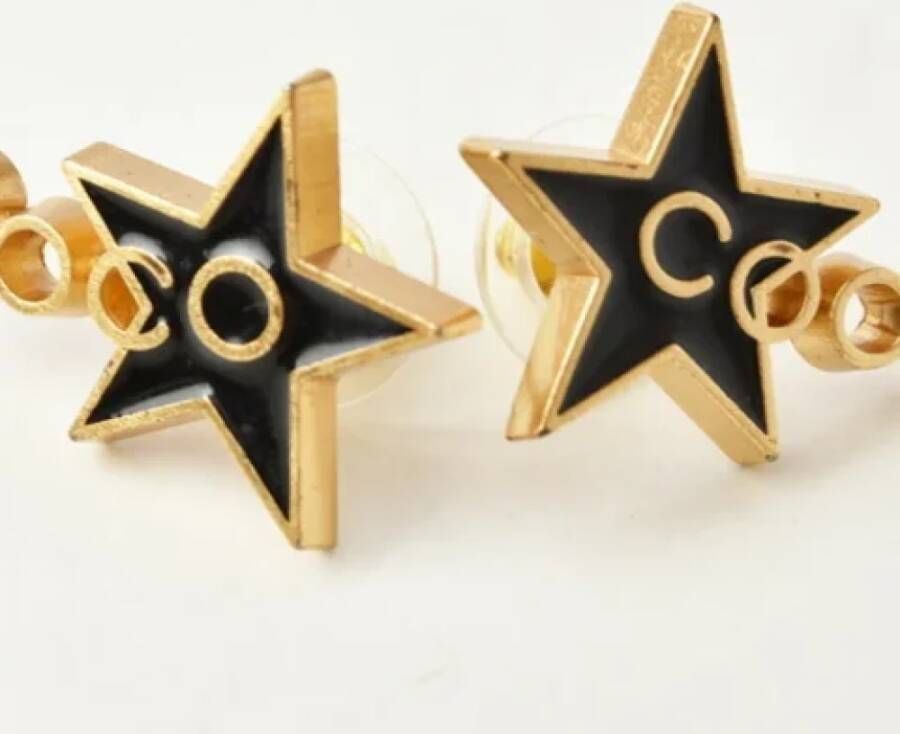 Chanel Vintage Pre-owned Metal chanel-jewelry Zwart Dames
