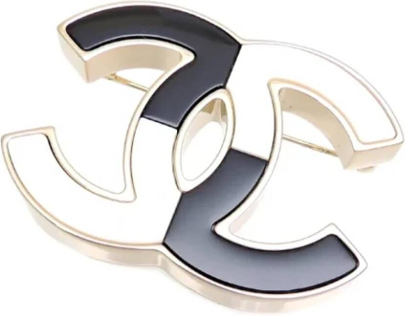 Chanel Vintage Pre-owned Metal chanel-jewelry Zwart Dames