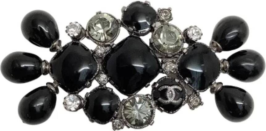 Chanel Vintage Pre-owned Metal chanel-jewelry Zwart Dames