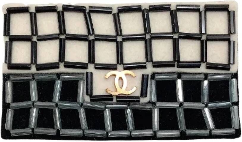 Chanel Vintage Pre-owned Metal chanel-jewelry Zwart Dames