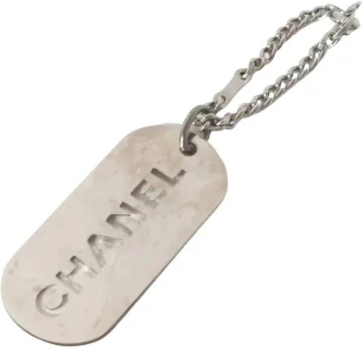 Chanel Vintage Pre-owned Metal key-holders Grijs Dames