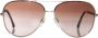 Chanel Vintage Pre-owned Metal sunglasses Bruin Dames - Thumbnail 1