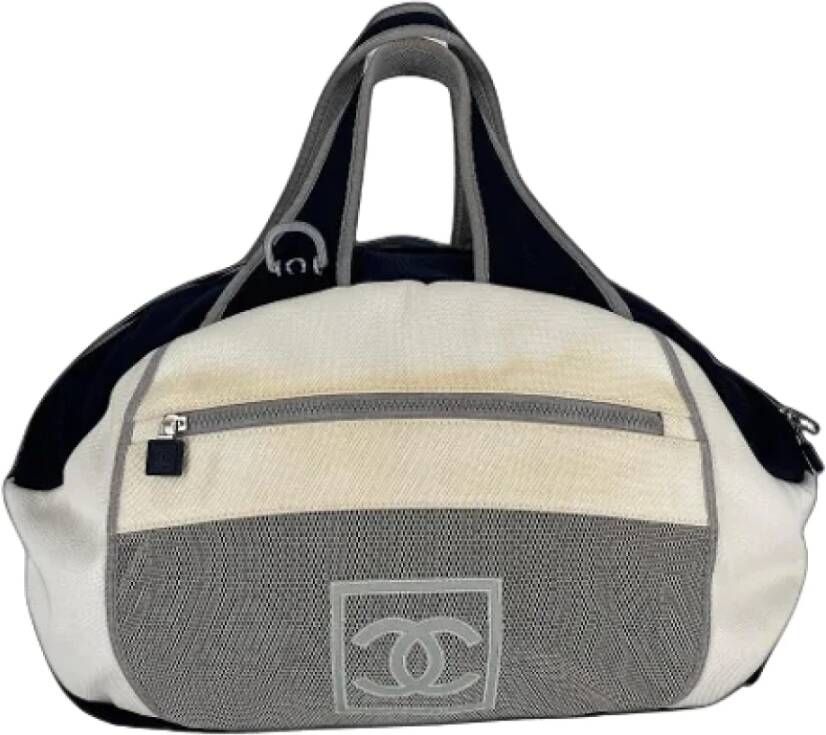 Chanel Vintage Pre-owned Nylon chanel-bags Beige Dames