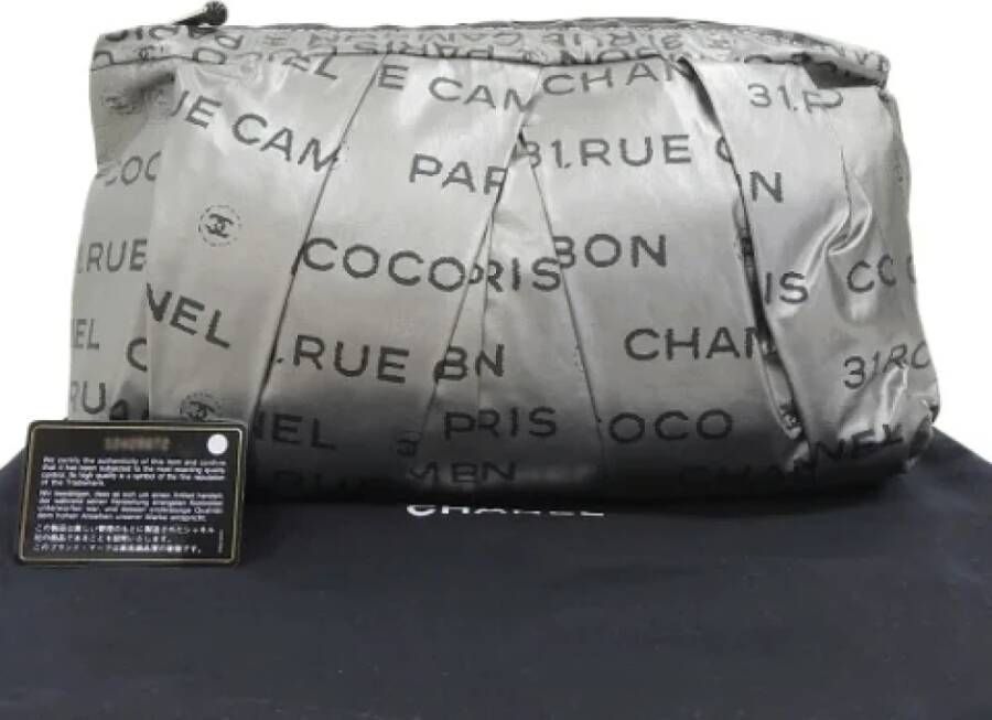 Chanel Vintage Pre-owned Nylon chanel-bags Grijs Dames
