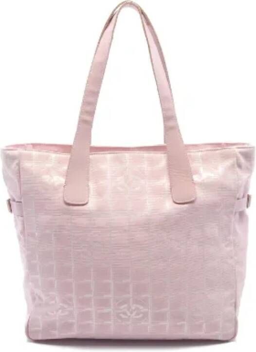 Chanel Vintage Pre-owned Nylon chanel-bags Pink Dames