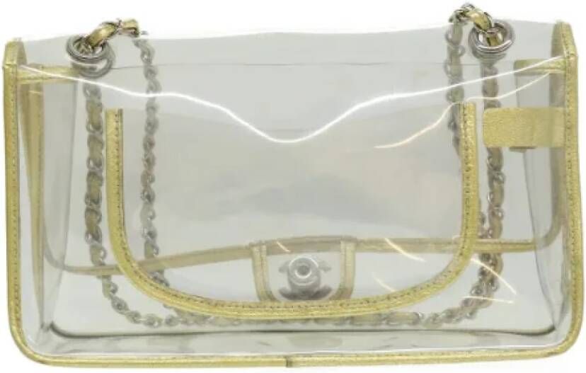 Chanel Vintage Pre-owned Plastic chanel-bags Beige Dames