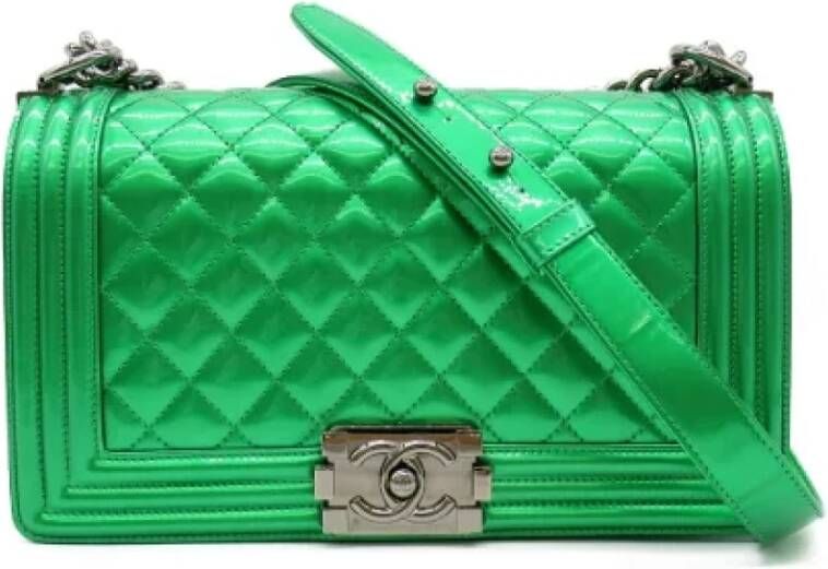 Chanel Vintage Pre-owned Plastic chanel-bags Groen Dames