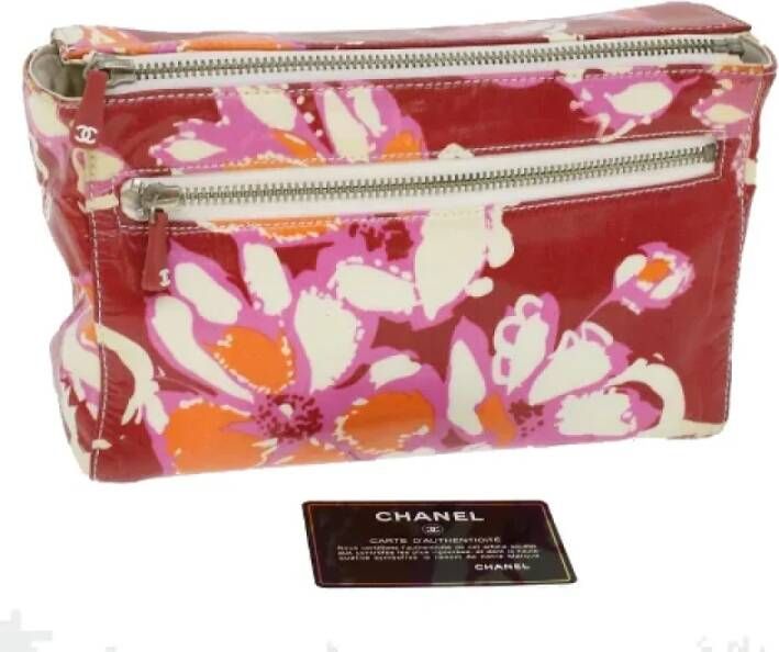 Chanel Vintage Pre-owned Plastic chanel-bags Rood Dames