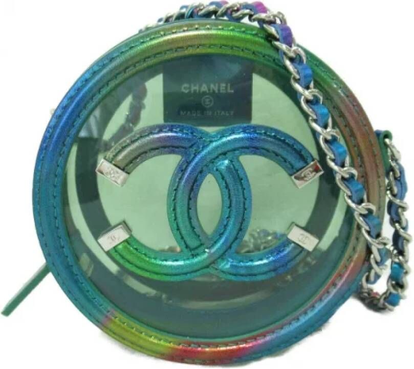 Chanel Vintage Pre-owned Plastic crossbody-bags Groen Dames