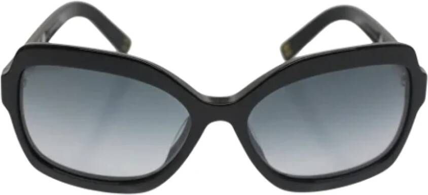 Chanel Vintage Pre-owned Plastic sunglasses Black Dames