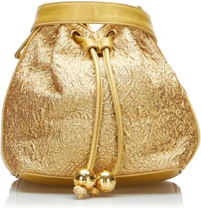 Chanel Vintage Pre-owned Silk chanel-bags Yellow Dames