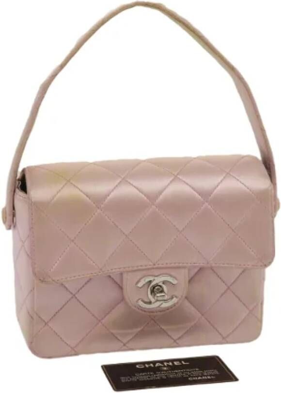 Chanel Vintage Pre-owned Silk chanel-bags Roze Dames