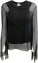 Chanel Vintage Pre-owned Silk tops Zwart Dames - Thumbnail 1
