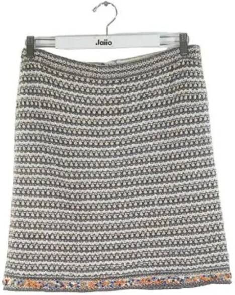 Chanel Vintage Pre-owned Wool bottoms Meerkleurig Dames