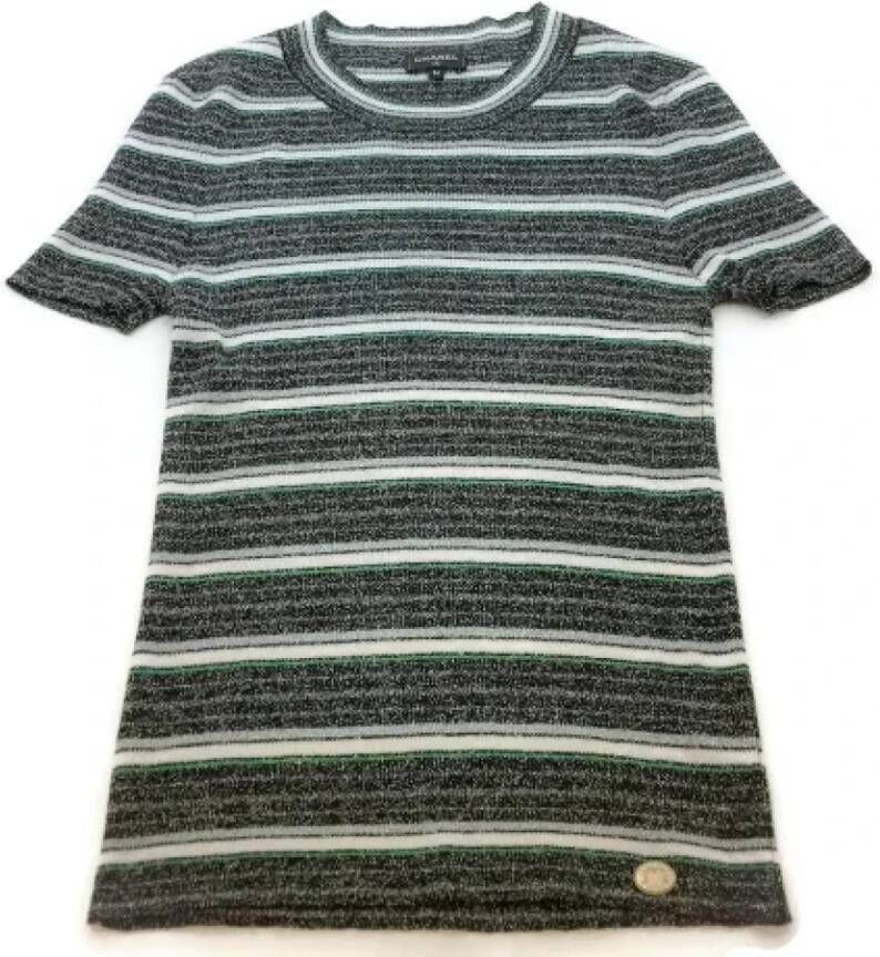 Chanel Vintage Pre-owned Wool tops Zwart Dames