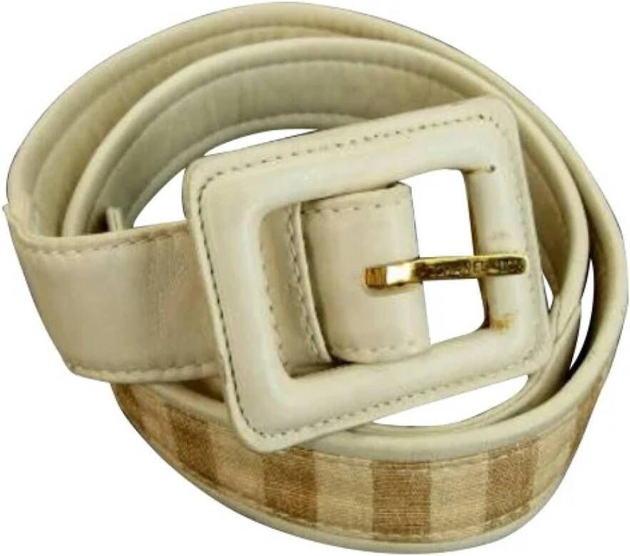 Chanel Vintage Riem Beige Dames