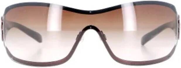 Chanel Vintage Tweedehands accessoire Bruin Dames
