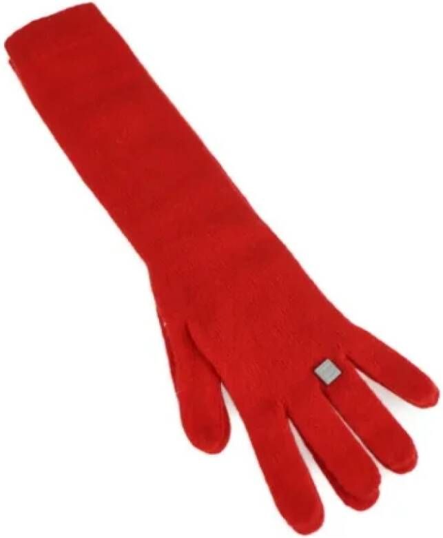 Chanel Vintage Tweedehands accessoire Rood Dames