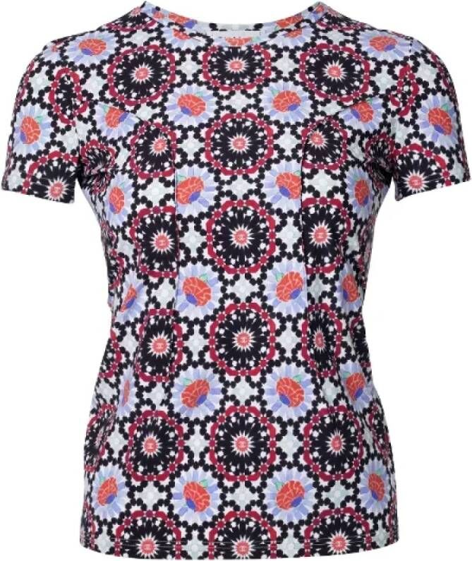 Chanel Vintage Tweedehands Bloemenprint Top Meerkleurig Dames