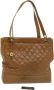 Chanel Vintage Tweedehands Bruine Canvas Chanel Schoudertas Bruin Dames - Thumbnail 1
