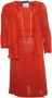 Chanel Vintage Tweedehands Dres Rood Dames - Thumbnail 1