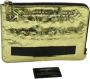 Chanel Vintage Tweedehands Gouden Canvas Tas Yellow Dames - Thumbnail 1