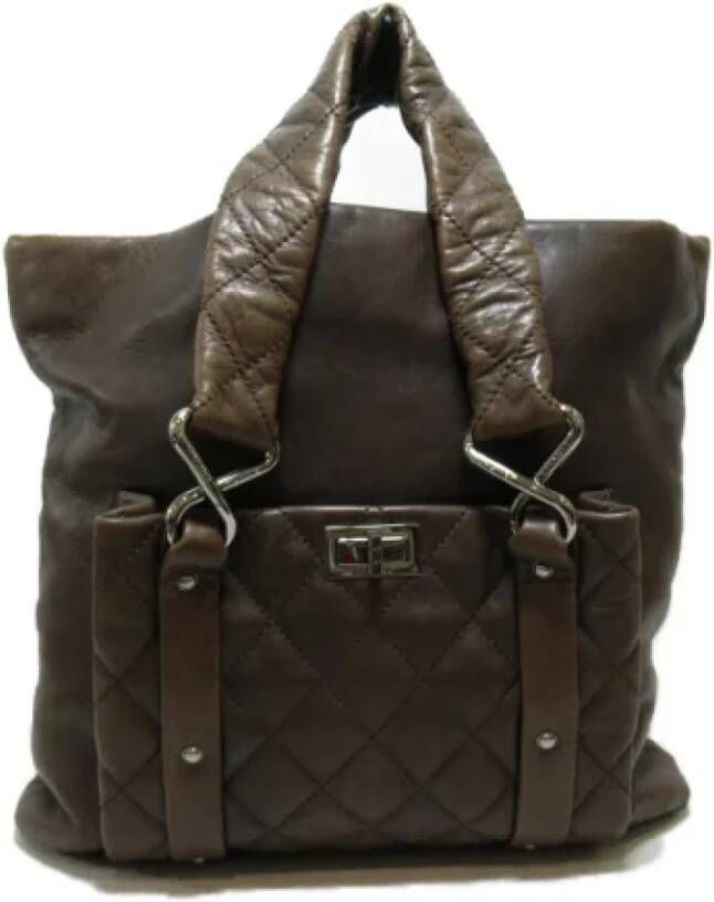 Chanel Vintage Tweedehands handtas Bruin Dames