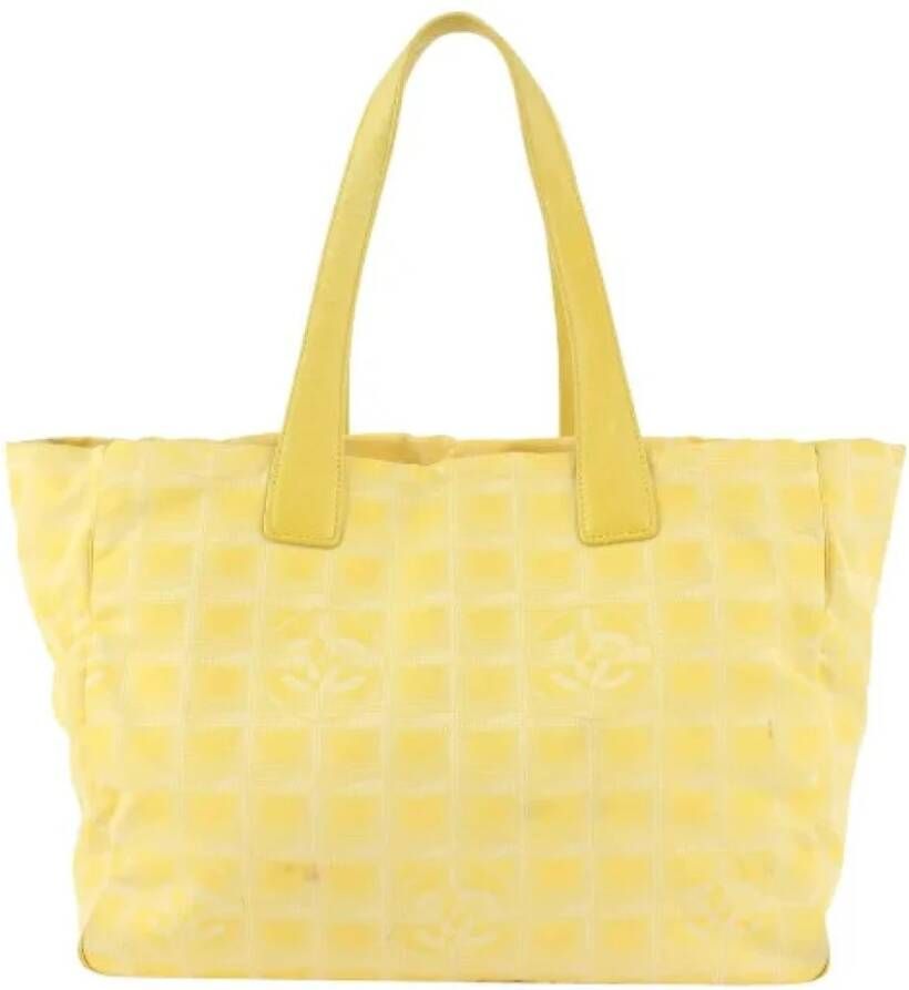 Chanel Vintage Tweedehands handtas Geel Dames
