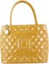 Chanel Vintage Tweedehands Leren Schoudertas Oranje Dames - Thumbnail 1