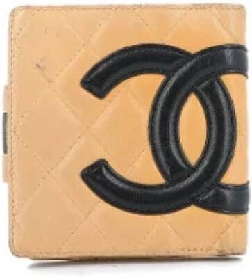 Chanel Vintage Tweedehands portemonnees Beige Dames