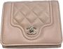 Chanel Vintage Tweedehands Roze Leren Chanel Portemonnee Roze Dames - Thumbnail 1