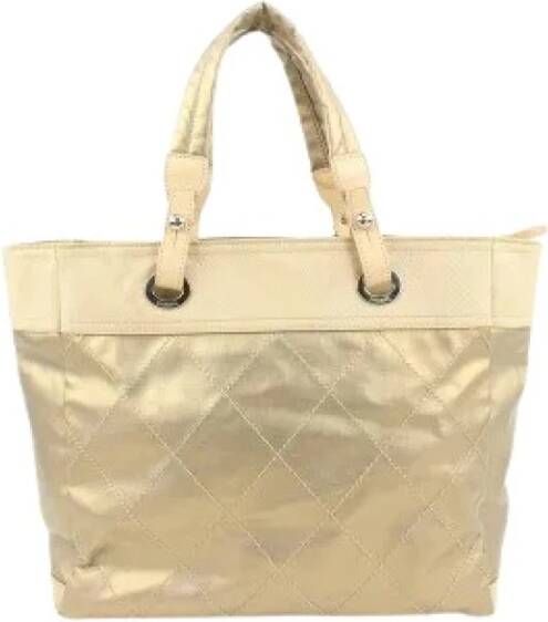 Chanel Vintage Tweedehands Schoudertas Beige Dames