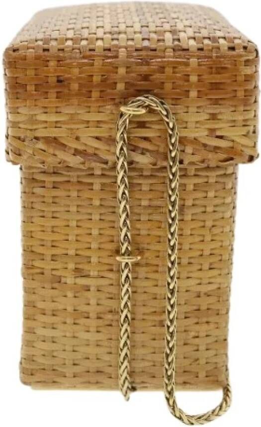 Chanel Vintage Tweedehands schoudertas Beige Dames