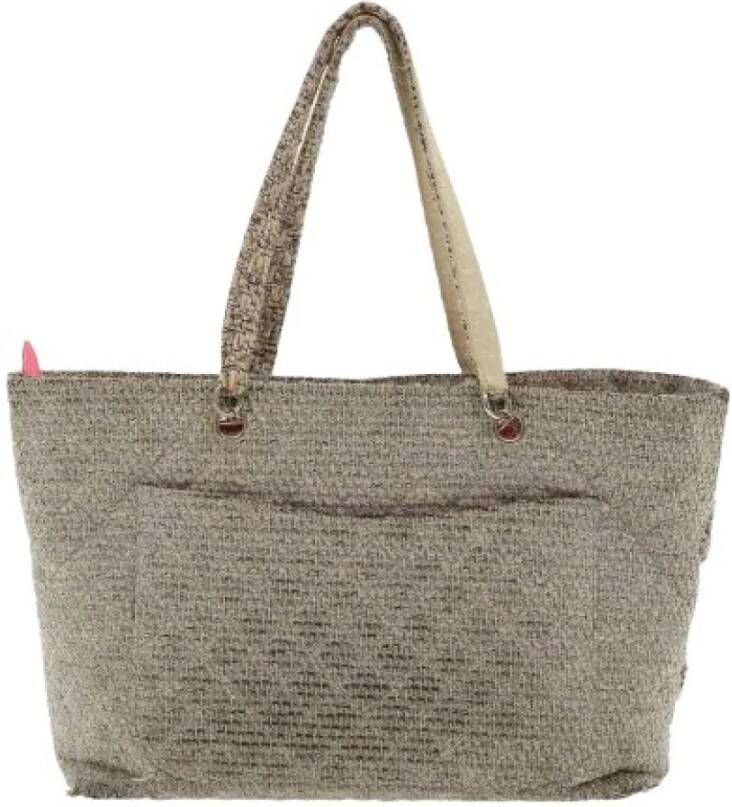 Chanel Vintage Tweedehands Schoudertas Beige Dames