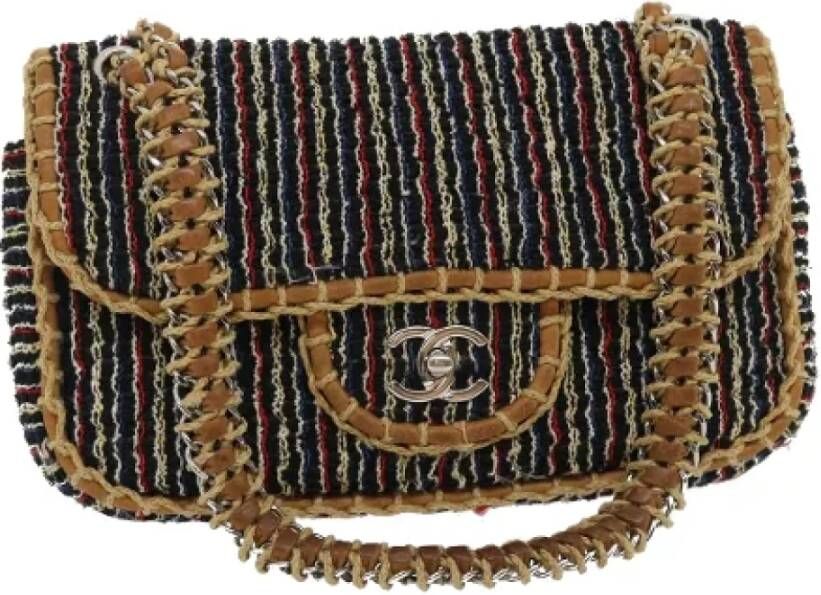 Chanel Vintage Tweedehands schoudertas Blauw Dames
