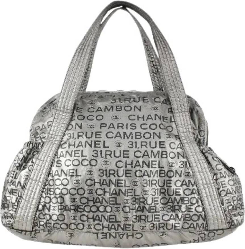 Chanel Vintage Tweedehands schoudertas Grijs Dames