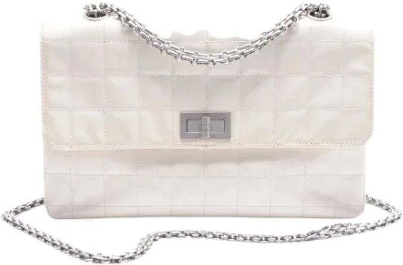 Chanel Vintage Tweedehands schoudertas Wit Dames