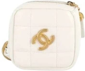 Chanel Vintage Tweedehands schoudertas Wit Dames