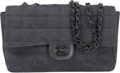 Chanel Vintage Tweedehands schoudertas Zwart Dames