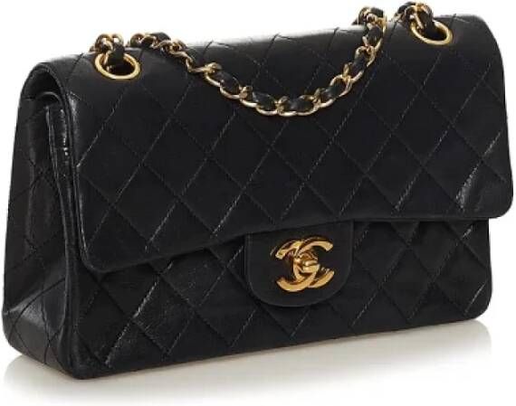 Chanel Vintage Tweedehands schoudertas Zwart Dames