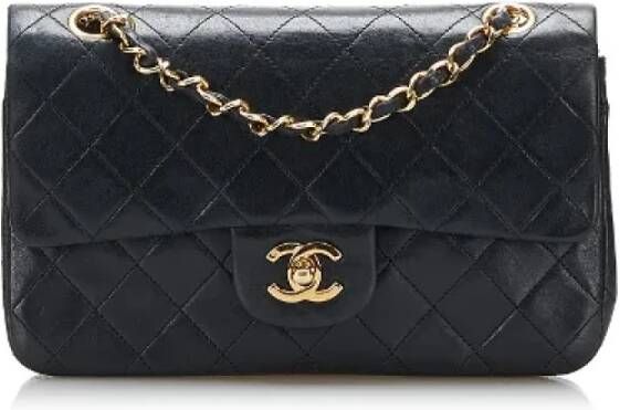 Chanel Vintage Tweedehands schoudertas Zwart Dames