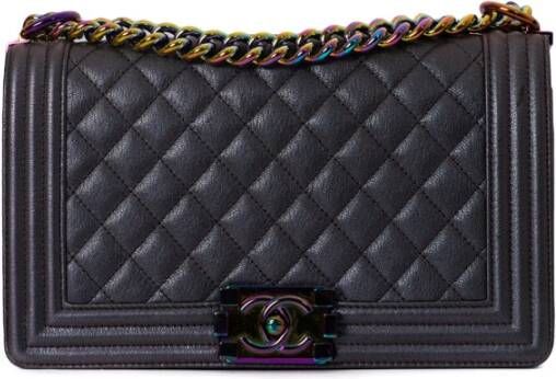 Chanel Vintage Tweedehands schoudertas Zwart Dames