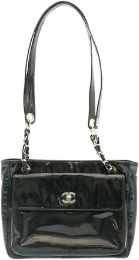 Chanel Vintage Tweedehands schoudertas Zwart Dames