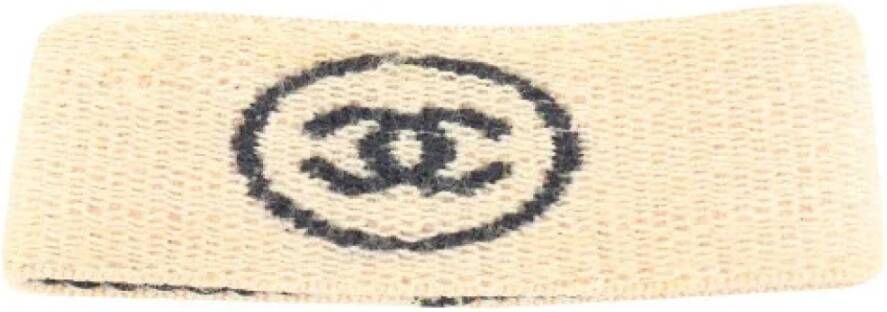 Chanel Vintage Tweedehands Stoffen Sieraden Goede Staat Roze Dames