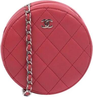 Chanel Vintage Tweedehands tas Roze Dames