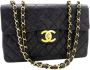Chanel Vintage Tweedehands Tijdloos Zwart Leren Chanel Zwart Dames - Thumbnail 1