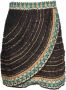 Chanel Vintage Tweedehands Zijden Tweed Mini Rok Zwart Dames - Thumbnail 1