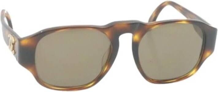 Chanel Vintage Tweedehands zonnebril Bruin Dames