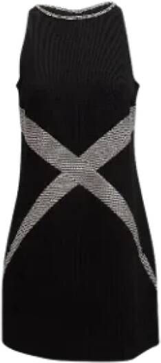 Chanel Vintage Tweedehands Zwarte Stoffen Chanel Jurk Zwart Dames